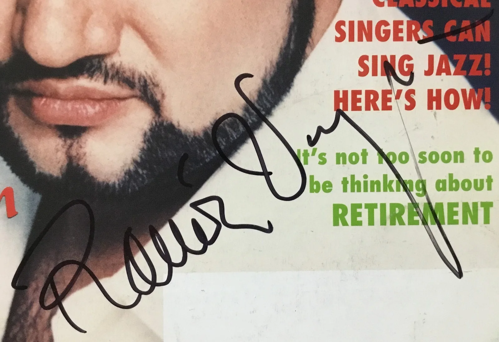 Ramon Vargas — Ramon Vargas Singer Signed Classical Singer Magazine July 2002, image 2