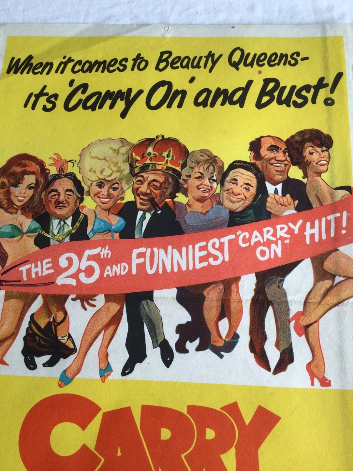 Carry on Girls Original 1973 Australian Daybill movie poster, изображение 4