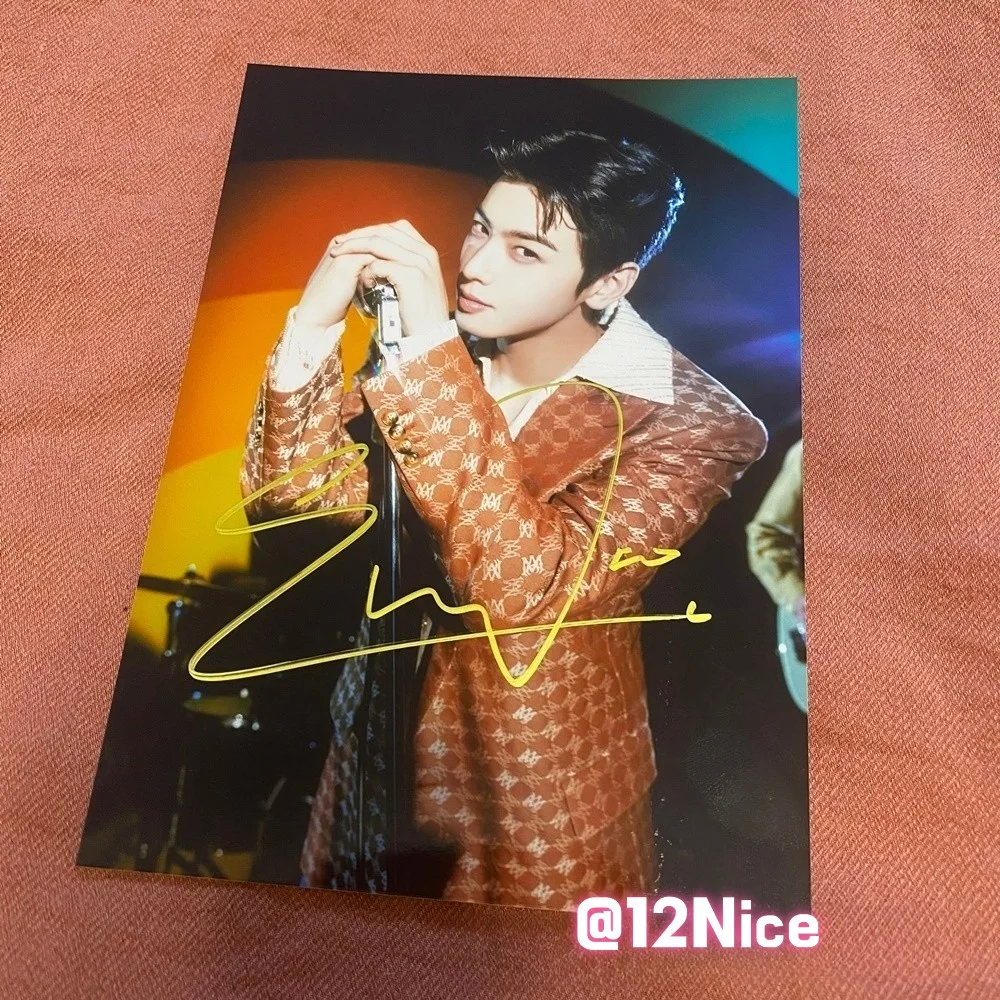 ASTRO Cha EunWoo Autographed Photo ELSE 4*6 Autographs Collectibles 2026 #Nice, изображение 3