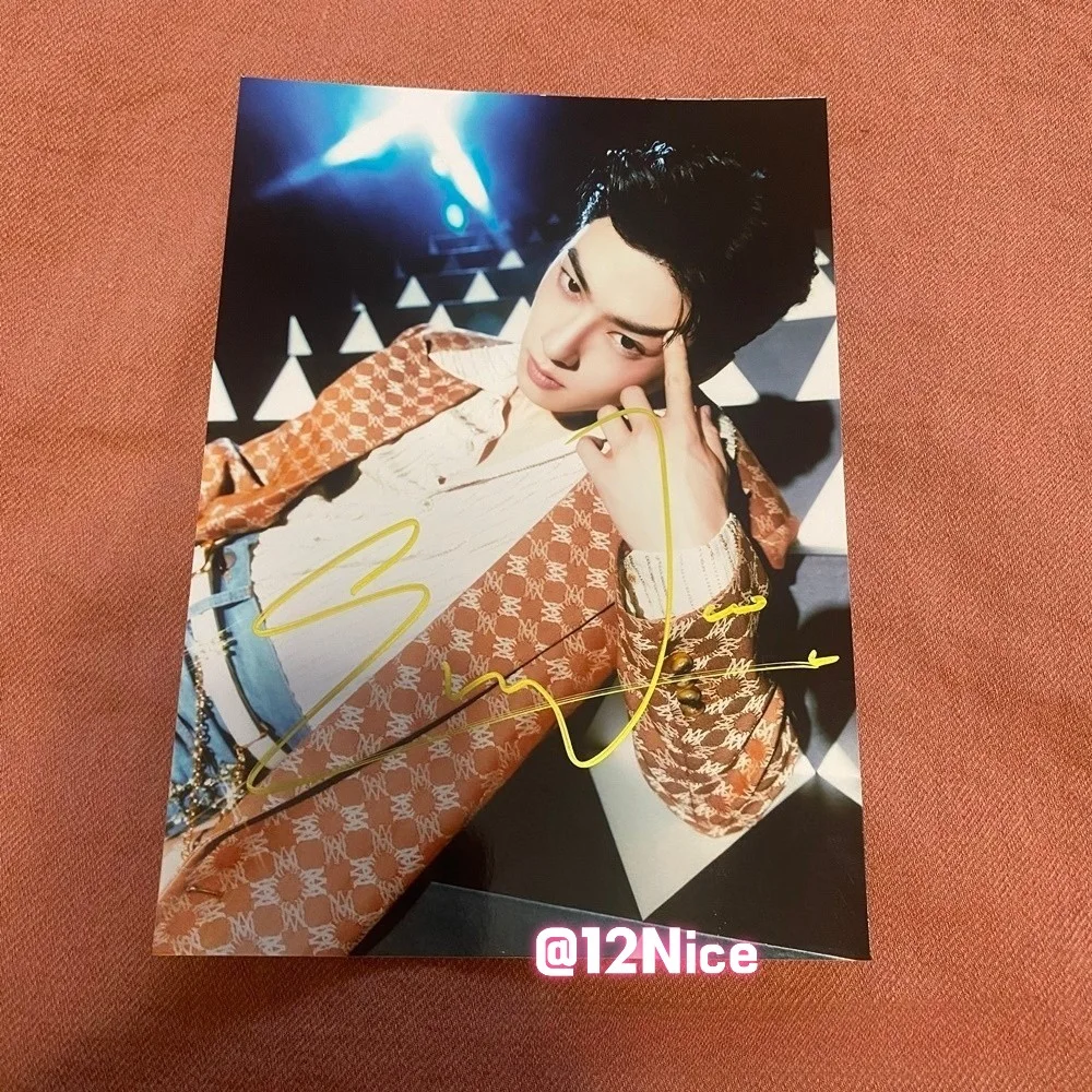 ASTRO Cha EunWoo Autographed Photo ELSE 4*6 Autographs Collectibles 2026 #Nice, изображение 4