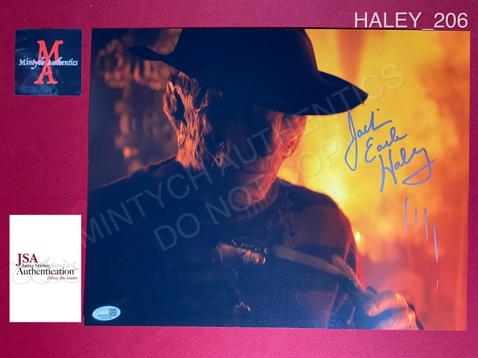 Jackie Earle Haley — Jackie Earle Haley signed 8x10 photo Nightmare on Elm Street Freddy Krueger JSA