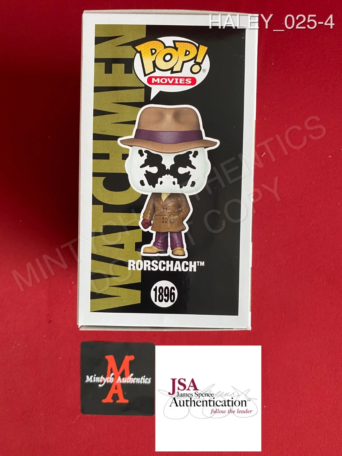 Jackie Earle Haley — Jackie Earle Haley autographed signed Watchmen Rorschach Funko Pop #1896 JSA, изображение 4
