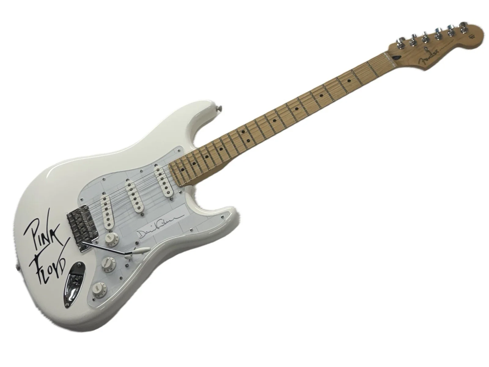 DAVID GILMOUR 🕰️🎸SIGNED GUITAR Pink Floyd MIM Stratocaster Autograph PSA COA, image 3