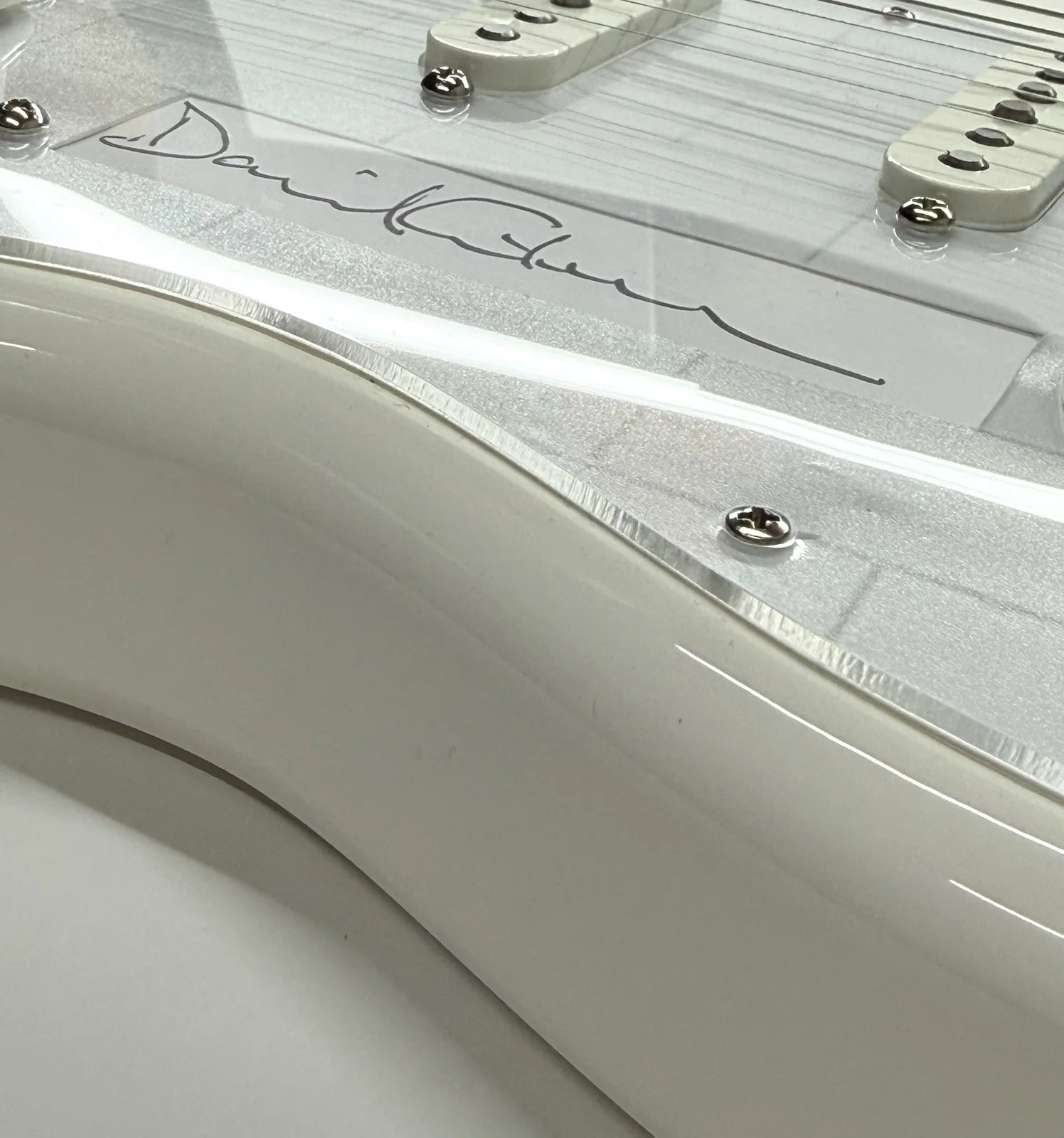 DAVID GILMOUR 🕰️🎸SIGNED GUITAR Pink Floyd MIM Stratocaster Autograph PSA COA, image 5