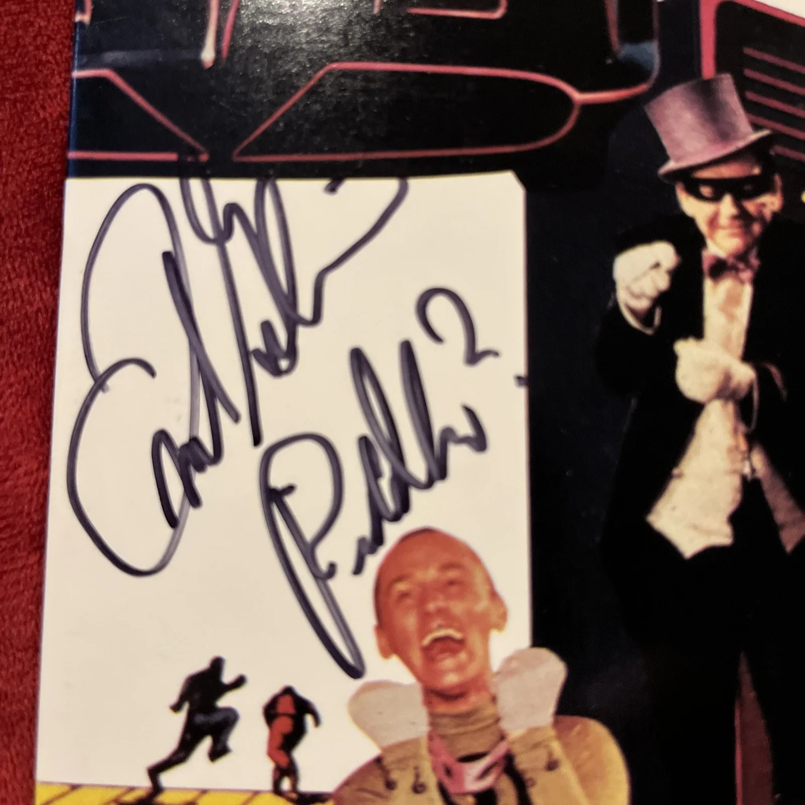 Frank Gorshin — Batman 1966 Movie, Signed By “Frank Gorshin-Riddler”-Laserdisc, image 3