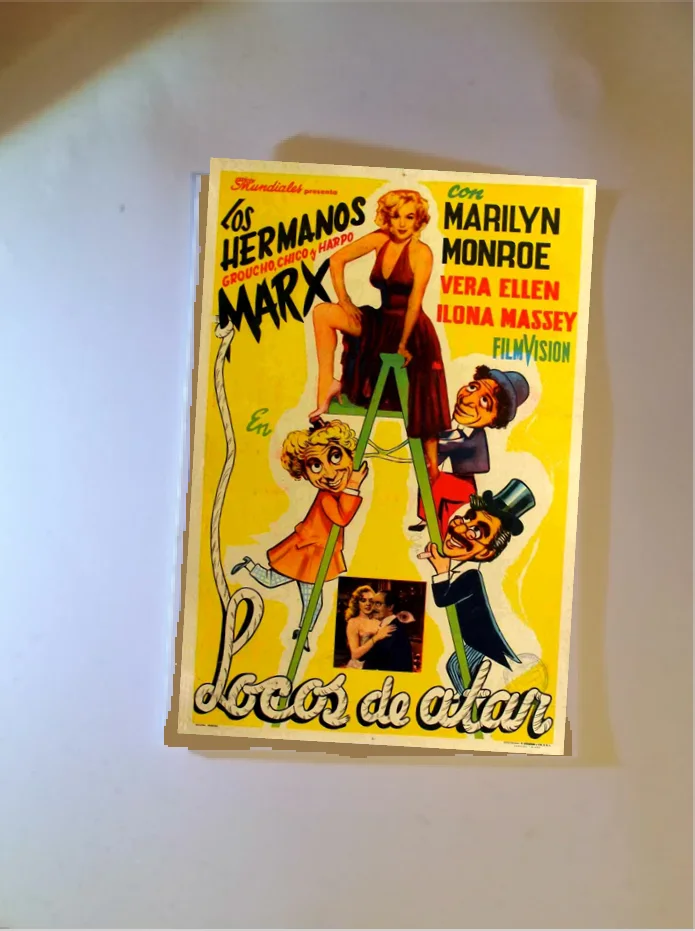 LOVE HAPPY 1949 Marx Brothers Marilyn Monroe Vintage Film Reproduction Postcard, изображение 3
