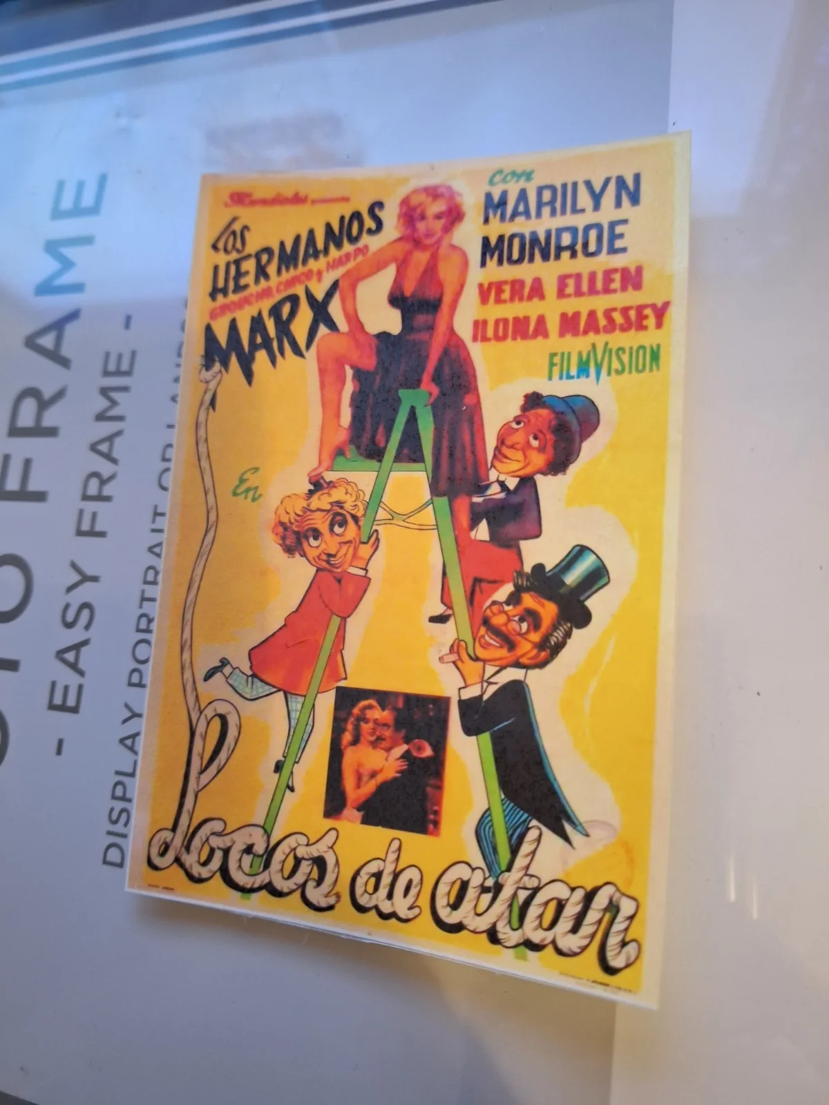 LOVE HAPPY 1949 Marx Brothers Marilyn Monroe Vintage Film Reproduction Postcard, изображение 4