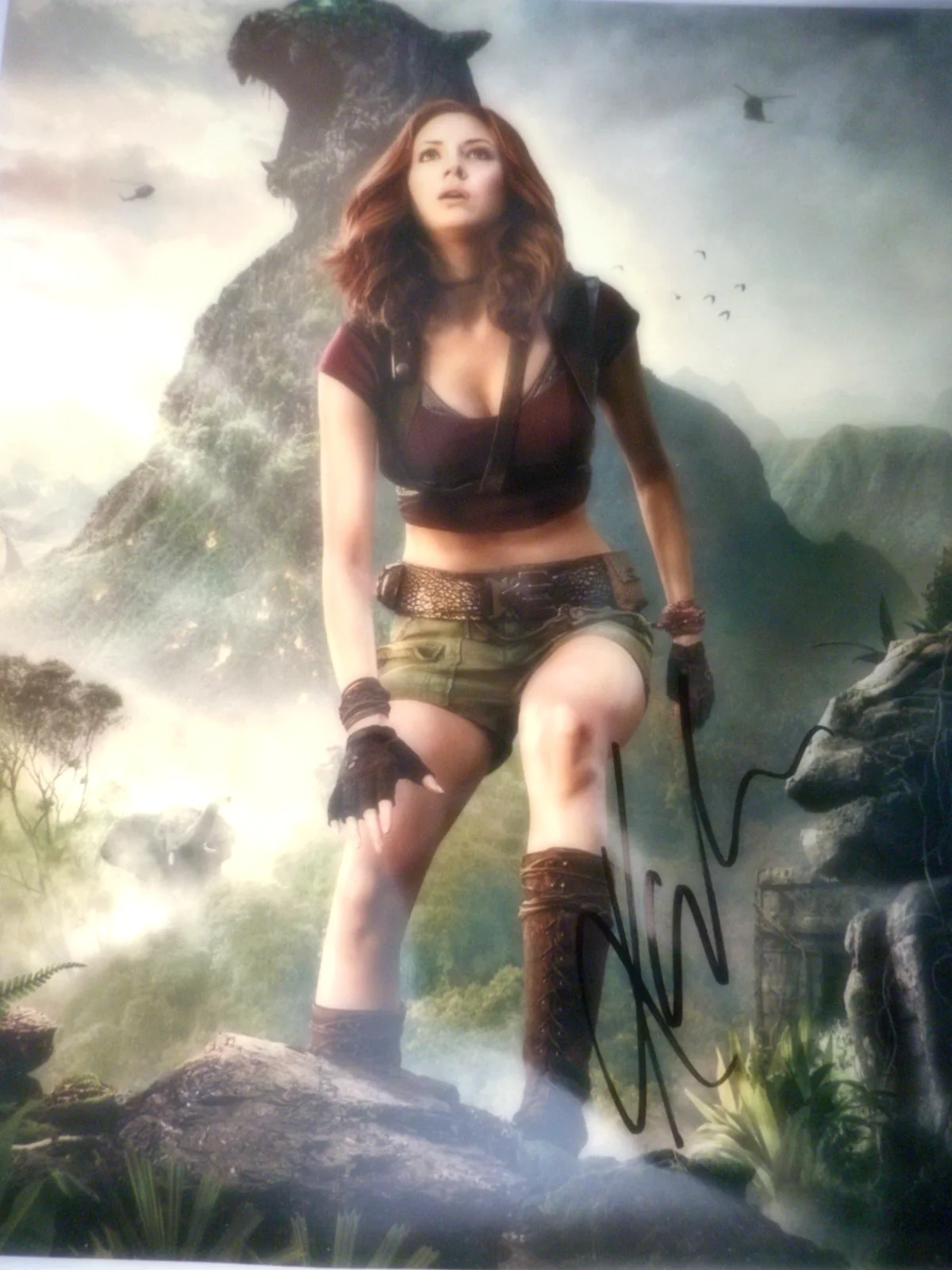 Karen Gillanren Gillan — Karen Gillan signed JUMANJI Welcome to the Jungle (Ruby) 8x10 Photo W/COA & Holo, image 2