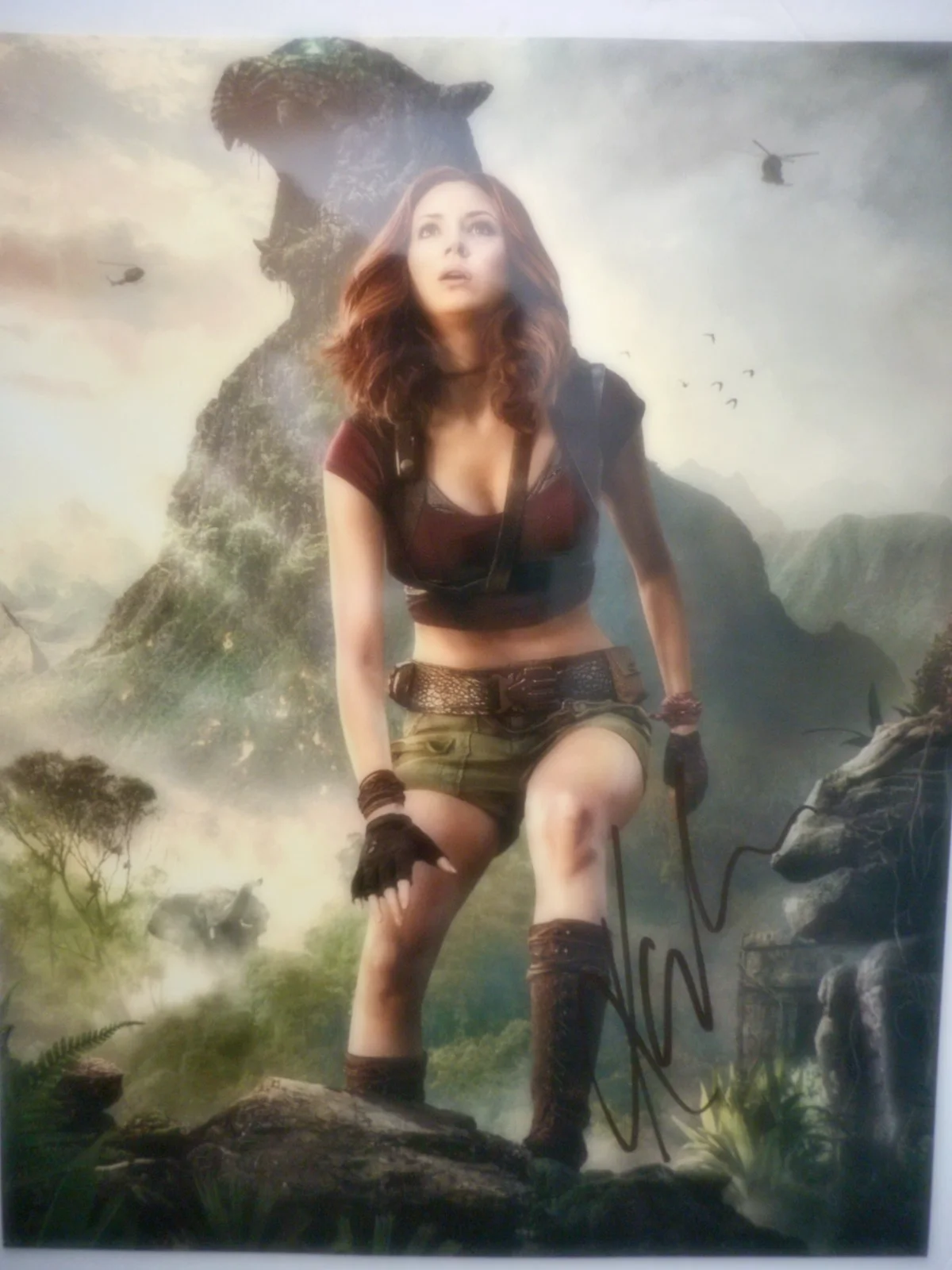 Karen Gillanren Gillan — Karen Gillan signed JUMANJI Welcome to the Jungle (Ruby) 8x10 Photo W/COA & Holo, image 3