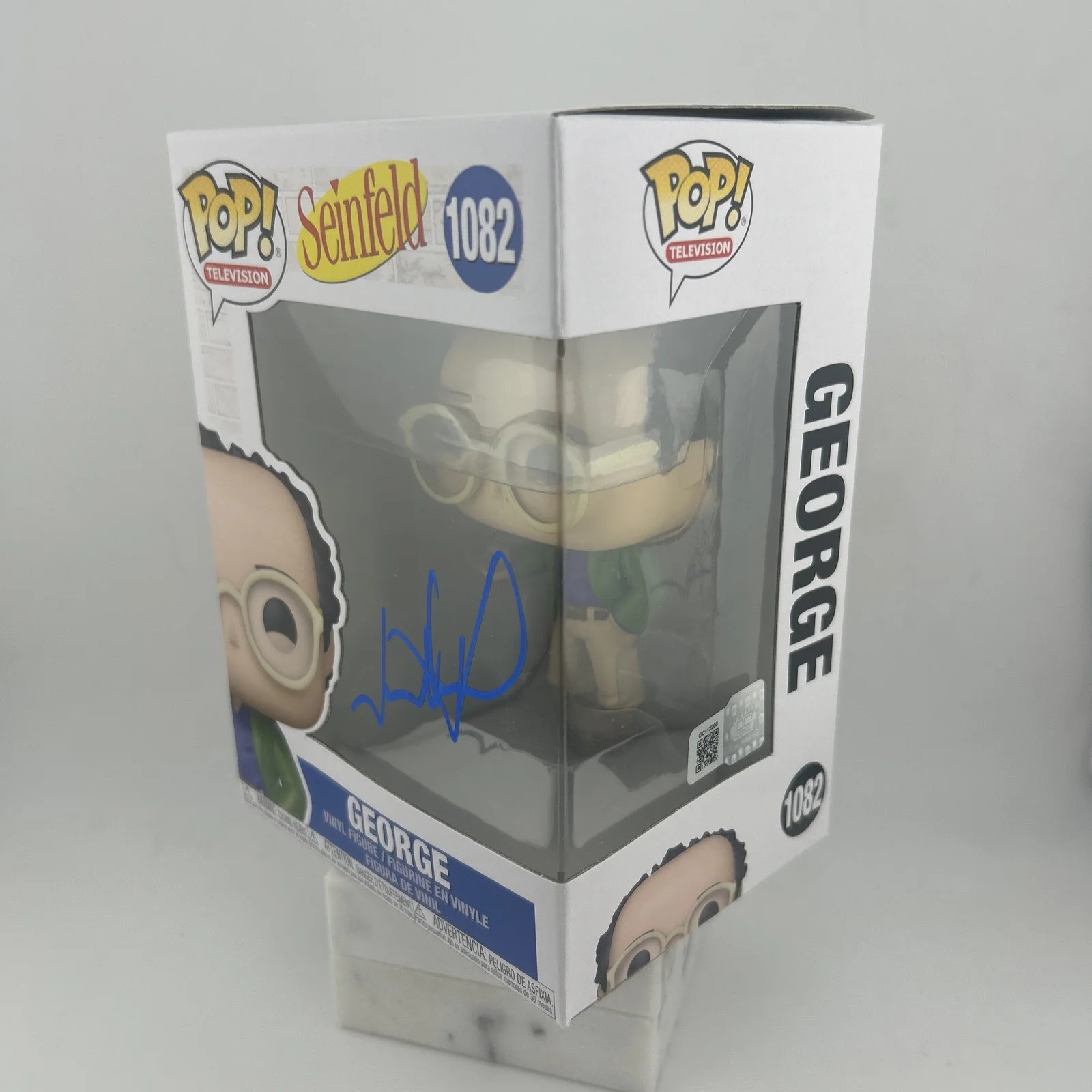 Jason Alexander — Jason Alexander Signed George Costanza Funko 1082 Pop OCCM COA Seinfeld, изображение 2