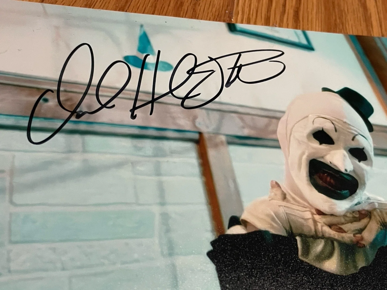 Hand Signed David Howard Thornton Autographed Art The Clown Terrifier 8x10 Photo, image 2