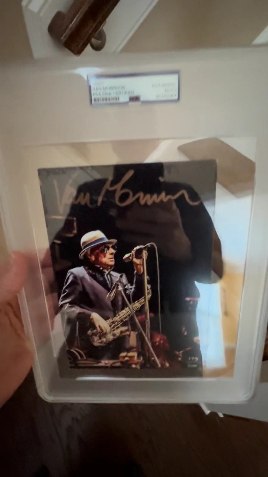 Van Morrison PSA encapsulated Signed Autograph Limited Edition (#179 of 200), image 2