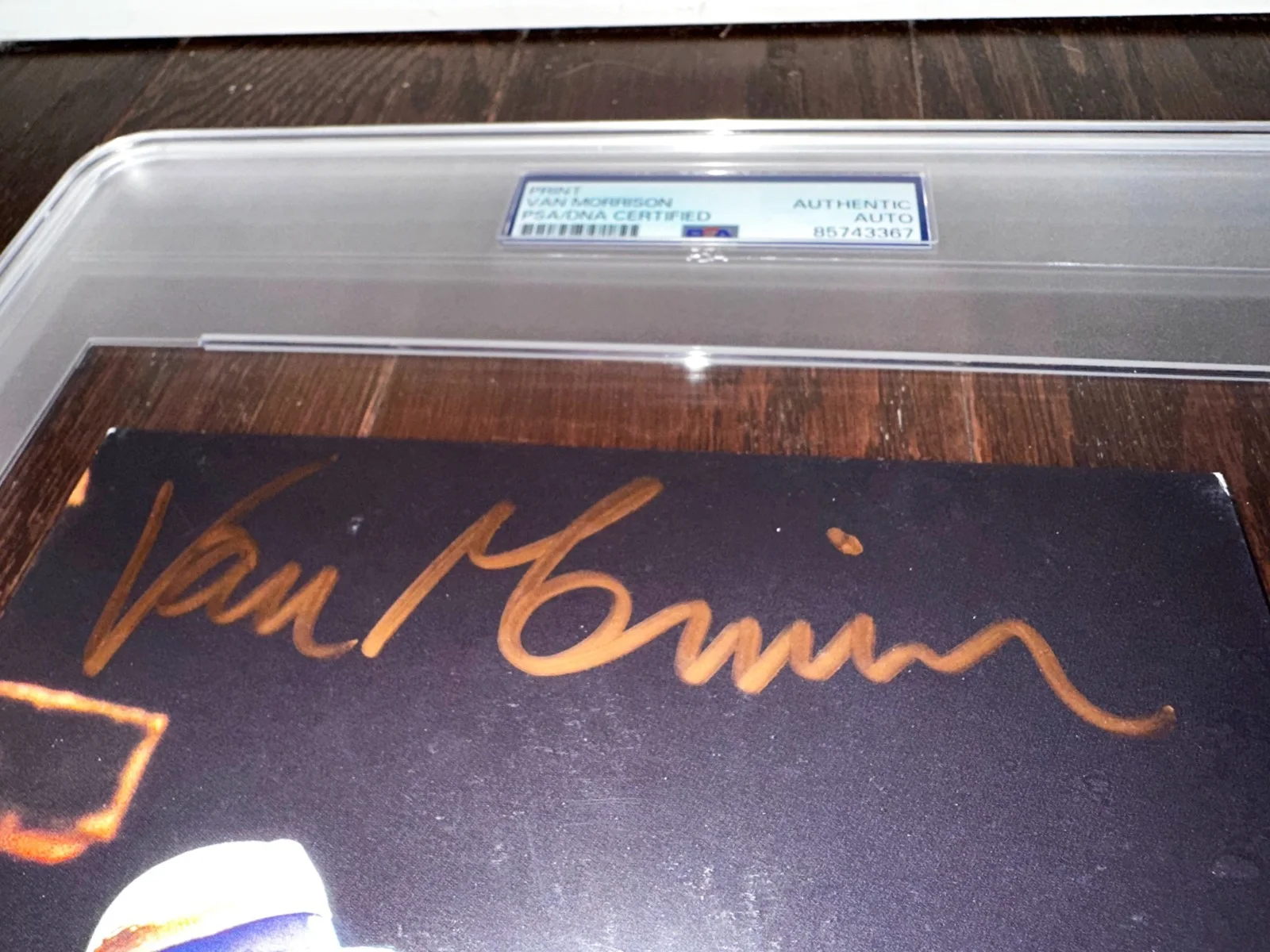 Van Morrison PSA encapsulated Signed Autograph Limited Edition (#179 of 200), image 3