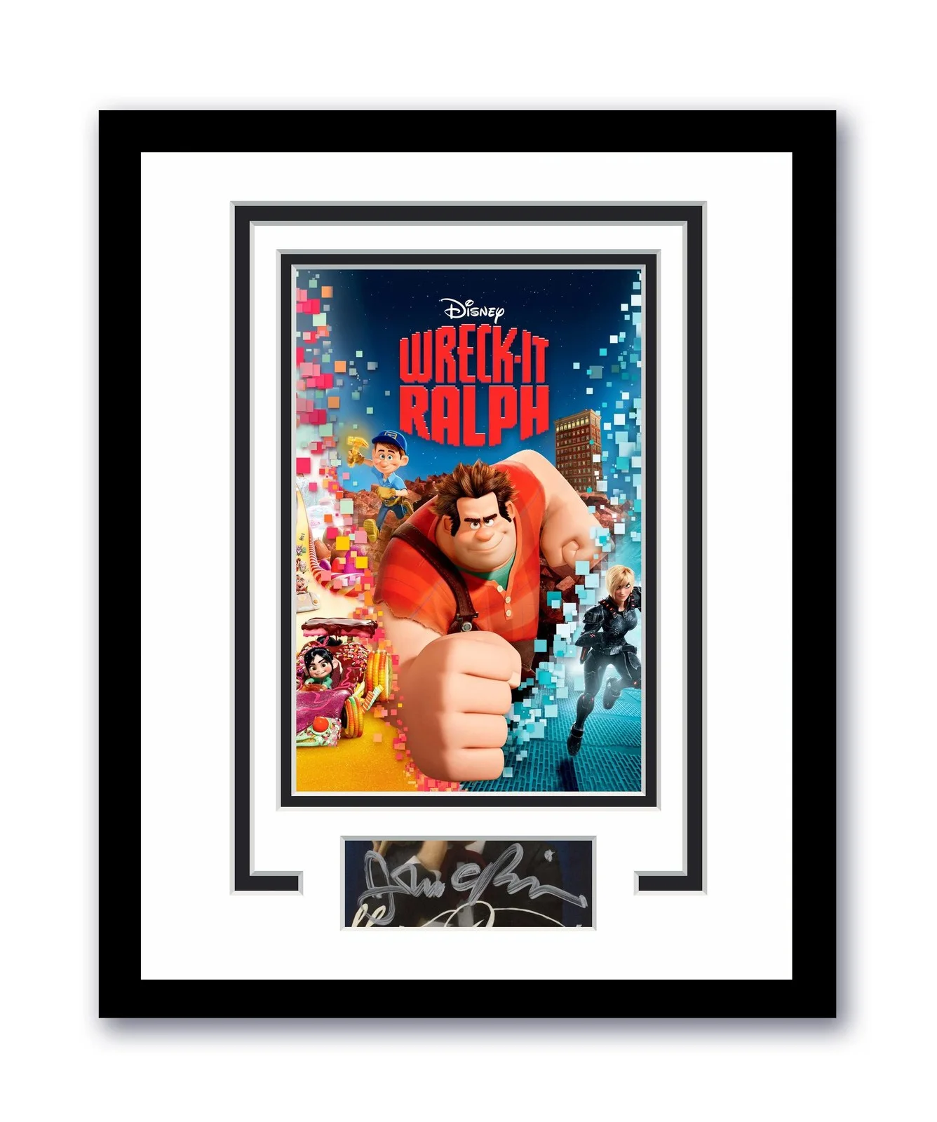 John C. Reilly — Wreck It Ralph John C. Reilly Autographed Signed 11x14 Framed Photo ACOA