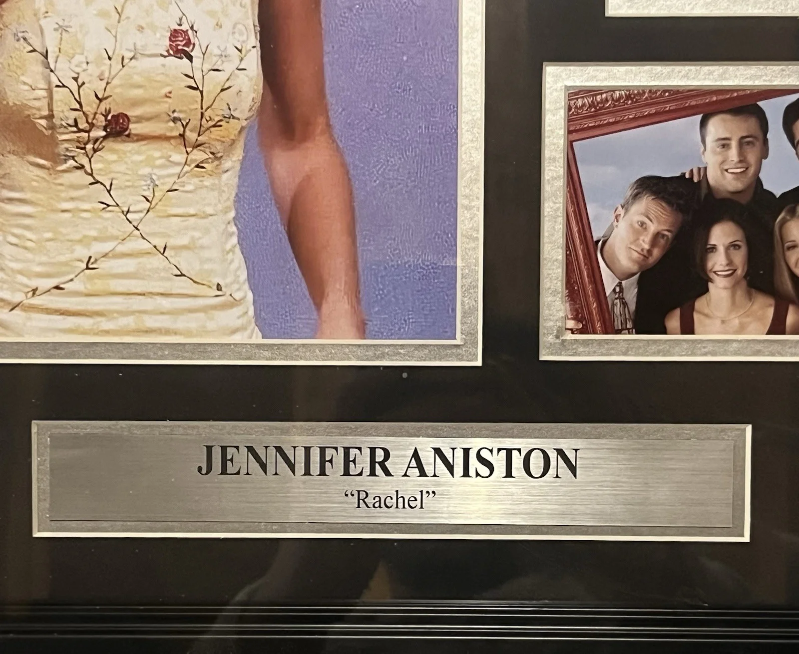 jennifer aniston — Jennifer Aniston Signed Cut Autographed "Friends" Photo Collage Framed JSA COA, image 3