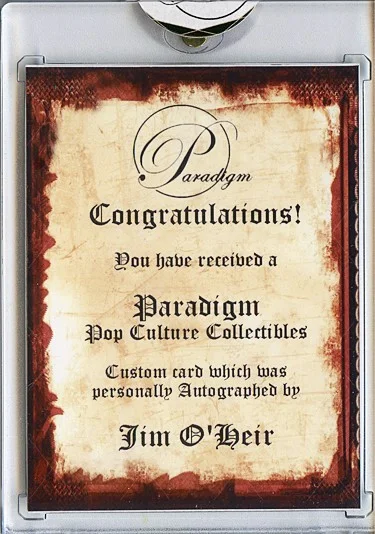 Jim O'Heir — -IT'S ALWAYS SUNNY IN PHILADELPHIA- JIM O'HEIR Signed/Autograph/Auto TV Card, изображение 2