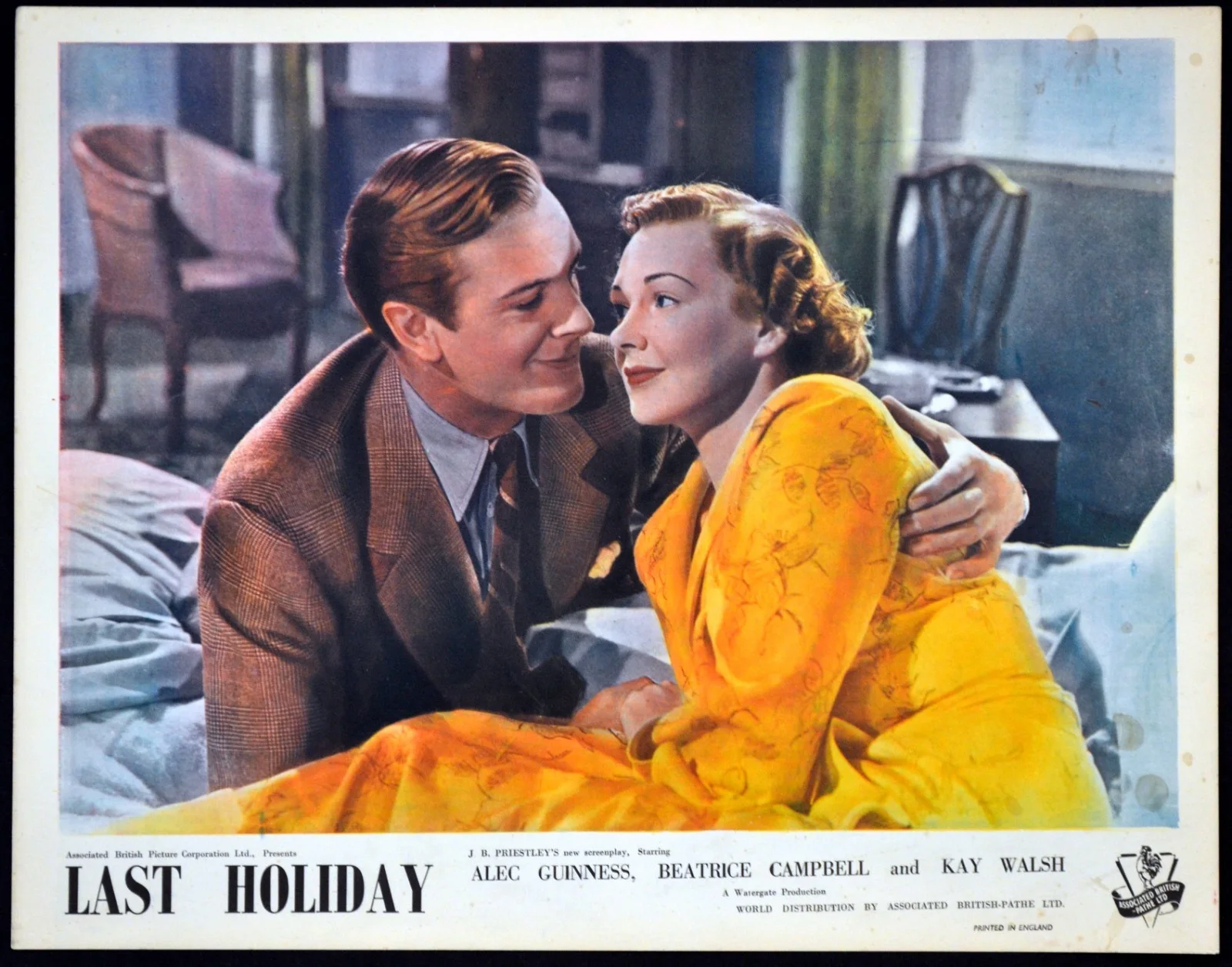 LAST HOLIDAY 1950 Alec Guinness, Kay Walsh, Beatrice Campbell UK LOBBY SET, изображение 4
