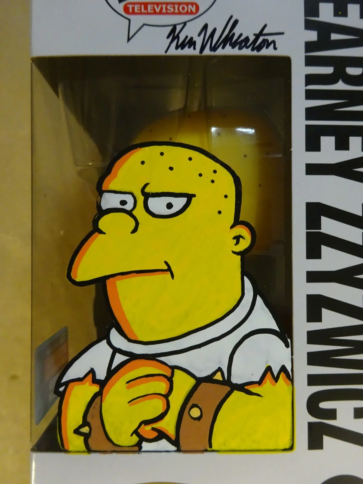 Ken Wheaton — Ken Wheaton Signed & Sketched The Simpsons Kearney Zzyzwicz Funko Pop JSA COA, изображение 4