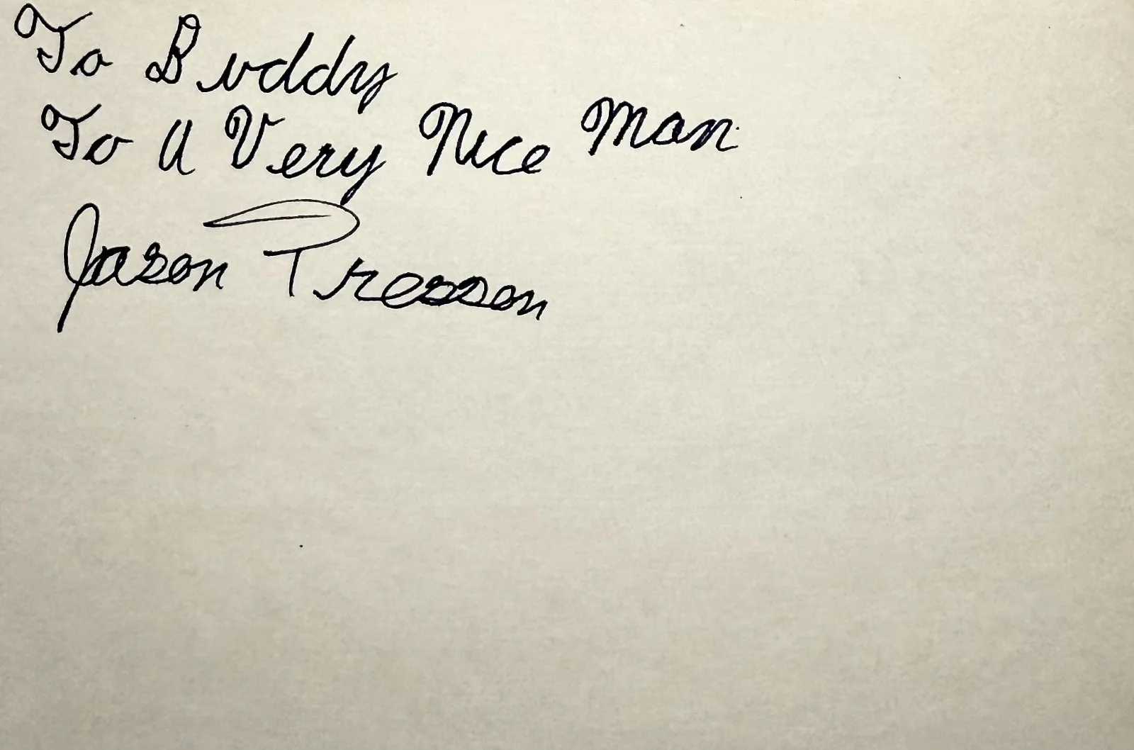 Jason Presson — JASON PRESSON Signed Autographed 4x6 INDEX CARD GREMLINS Explorers GREMLINS 2, image 3