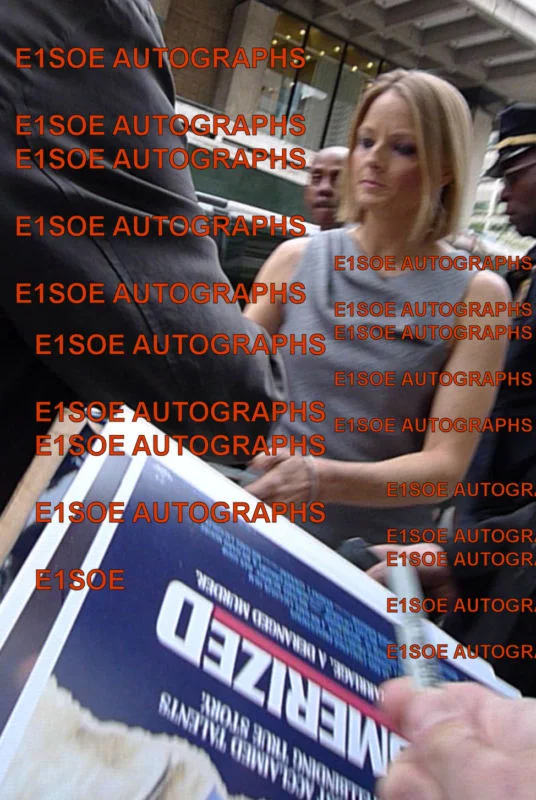 Jodie Foster, John Lithgow — Jodie Foster & John Lithgow signed 11x17 Mesmerized poster. Exact photo proof, image 2