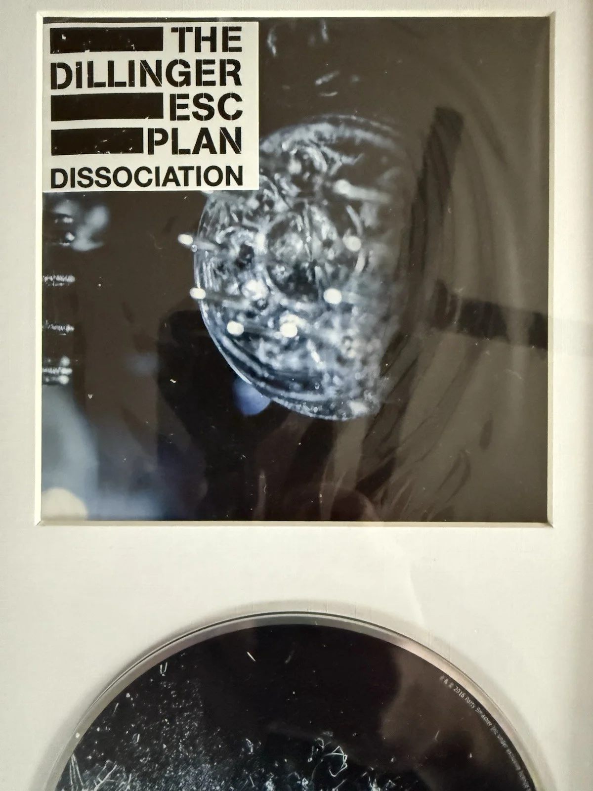 THE DILLINGER ESCAPE PLAN - Framed ‘DISSOCIATION’ Booklet + CD (Unsigned), image 2