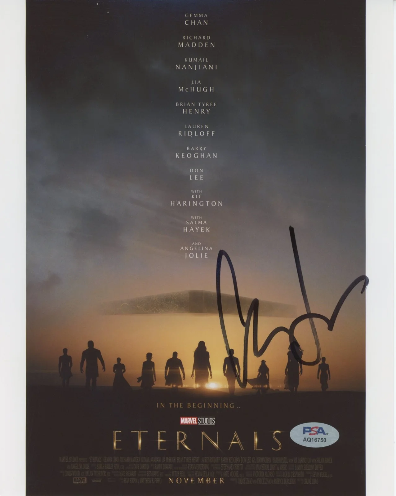 Chloe Zhao — Chloe Zhao Marvel Eternals Authentic Signed 8x10 Photo PSA/DNA #AQ16750