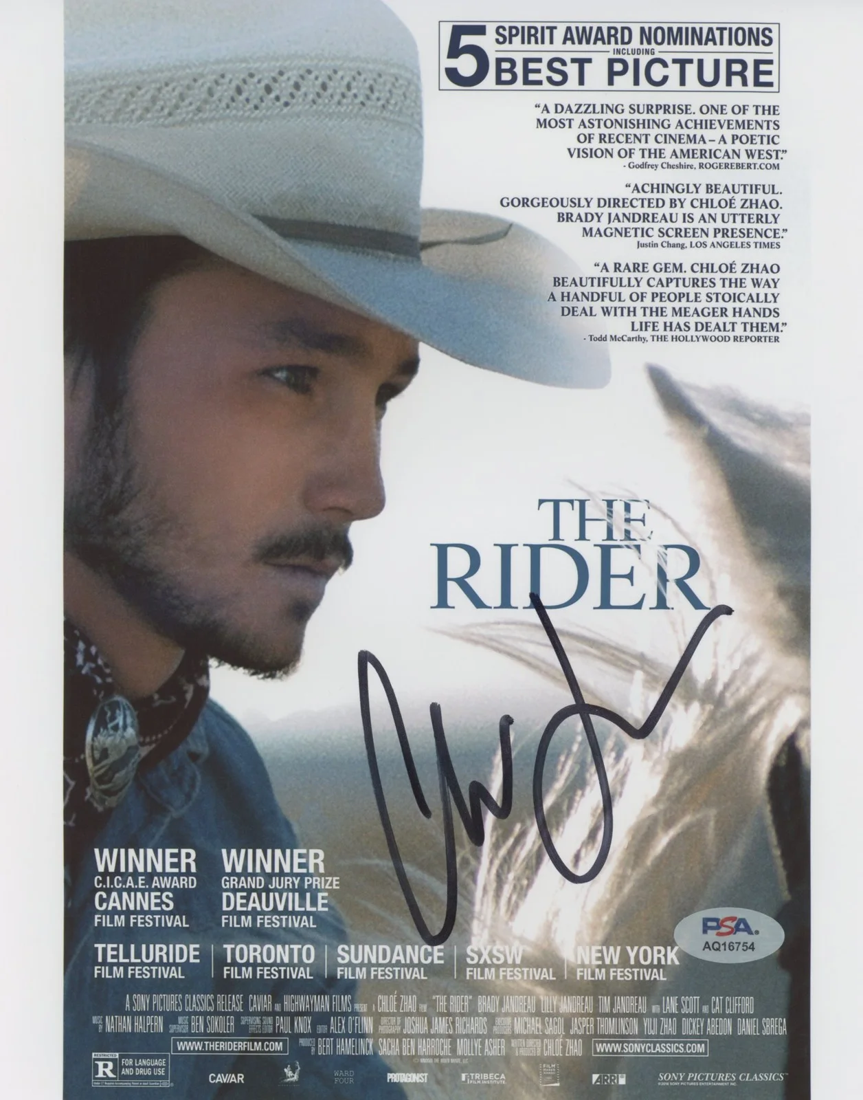 Chloe Zhao — Chloe Zhao The Rider Authentic Signed 8x10 Photo Autographed PSA/DNA #AQ16754