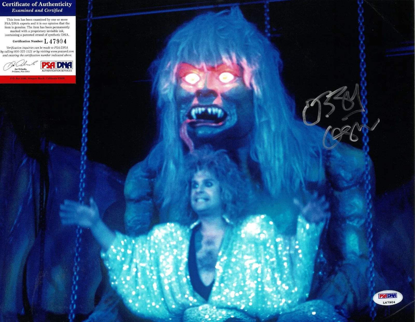 Ozzy Osbourne Black Sabbath Photo Signed 11x14 Photo PSA/DNA COA Autographed, image 2