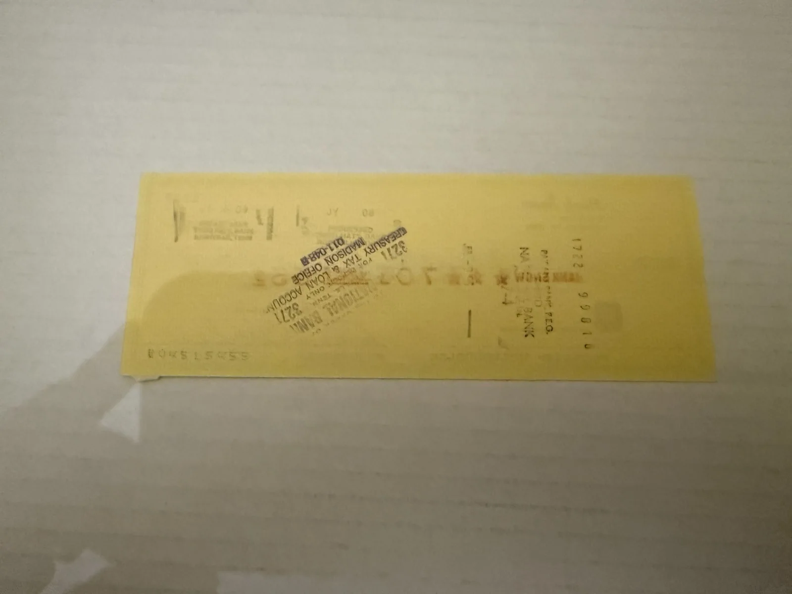 1986 Hank Snow Autographed Signed Bank Check Country Singer, изображение 2