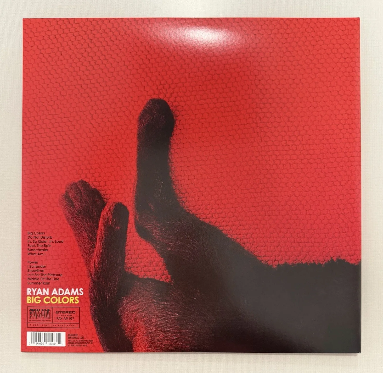 Ryan Adams SIGNED Big Colors Red Vinyl LP Autographed +7” Record, image 3