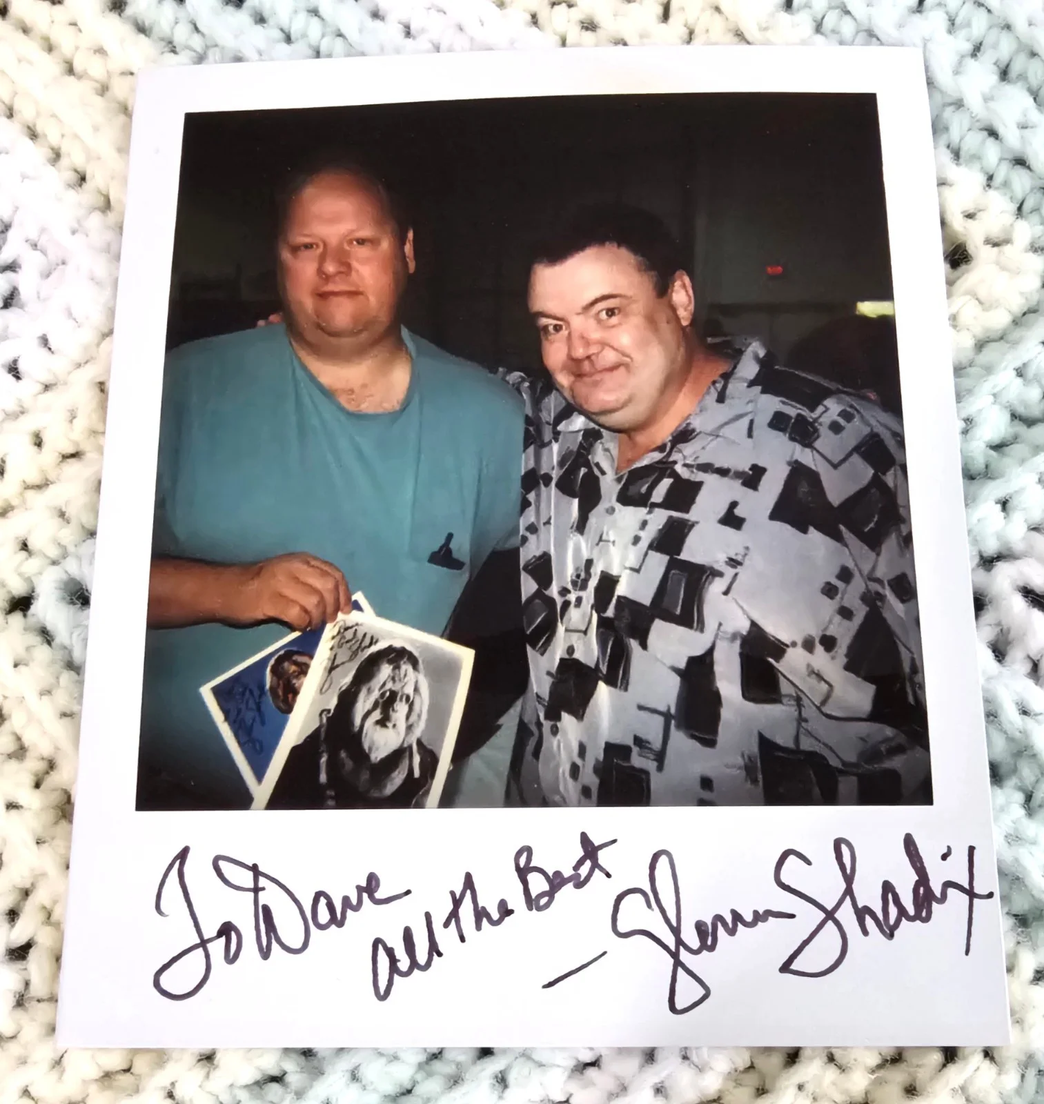 Gel Shadix — Glen Shadix (NADO Otho Associate Bob) 2001 Signed Photo Polaroid in Person, image 2