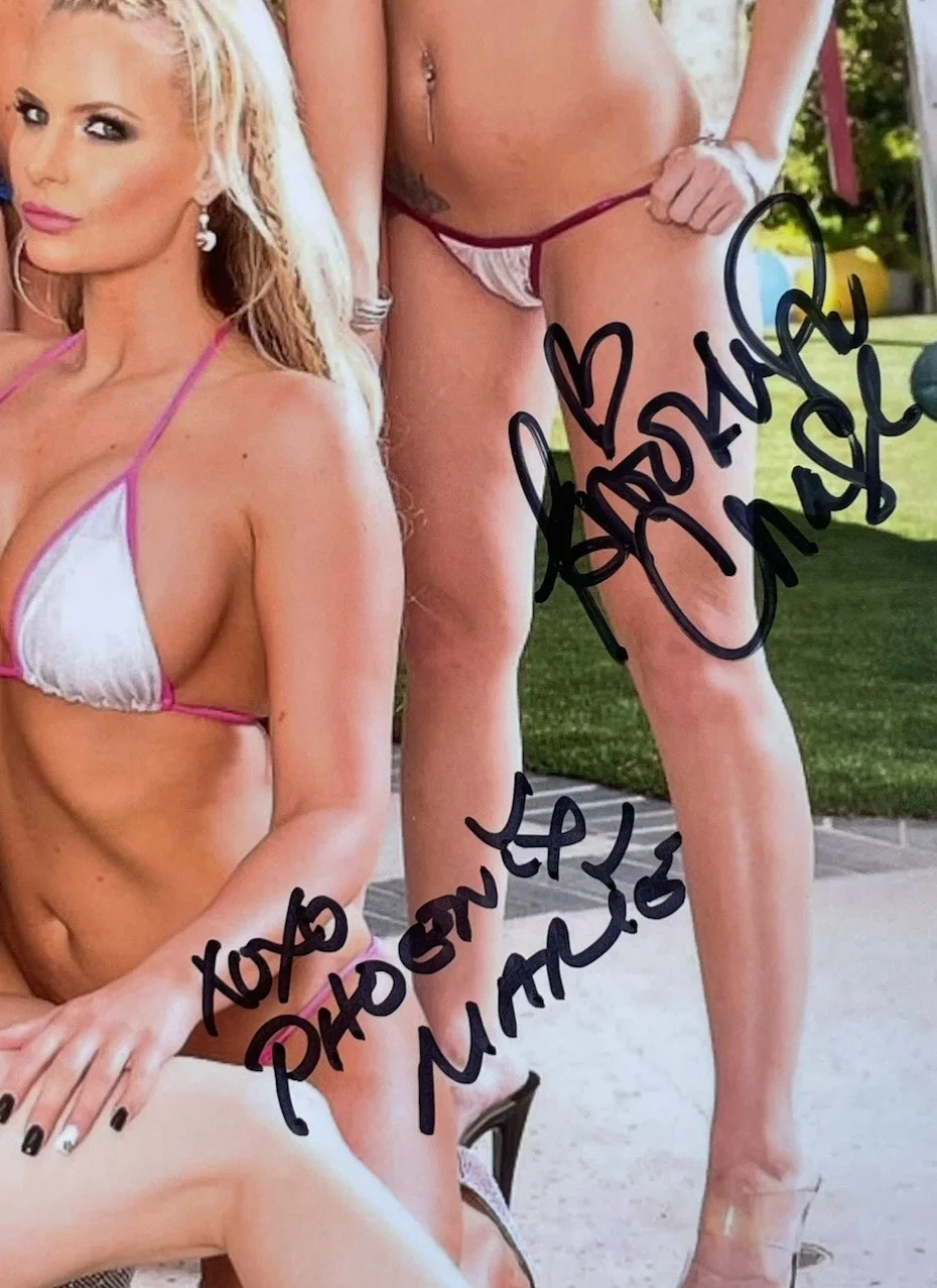 Brooklyn Chase — Brooklyn Chase Maddie O’reilly Phoenix Marie hand signed 8x10 photo Adult star, изображение 3