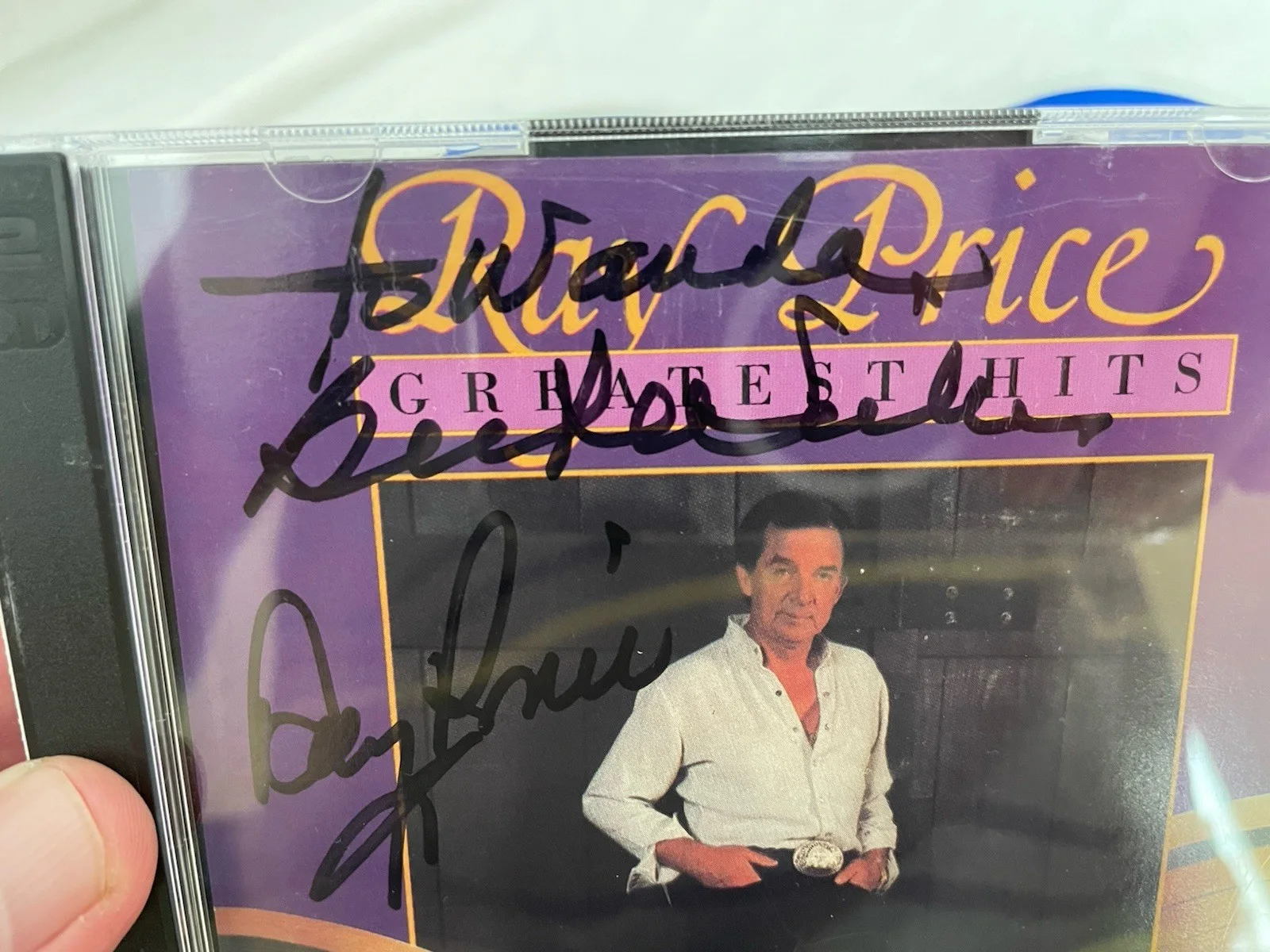 Ray Price Signed Autographed CD - Greatest Hits 2 CDs, image 5