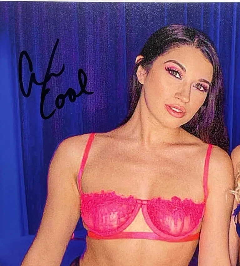 Alex Coal — Alex Coal Katie Kush hand signed 8x10 photo Adult star, изображение 2
