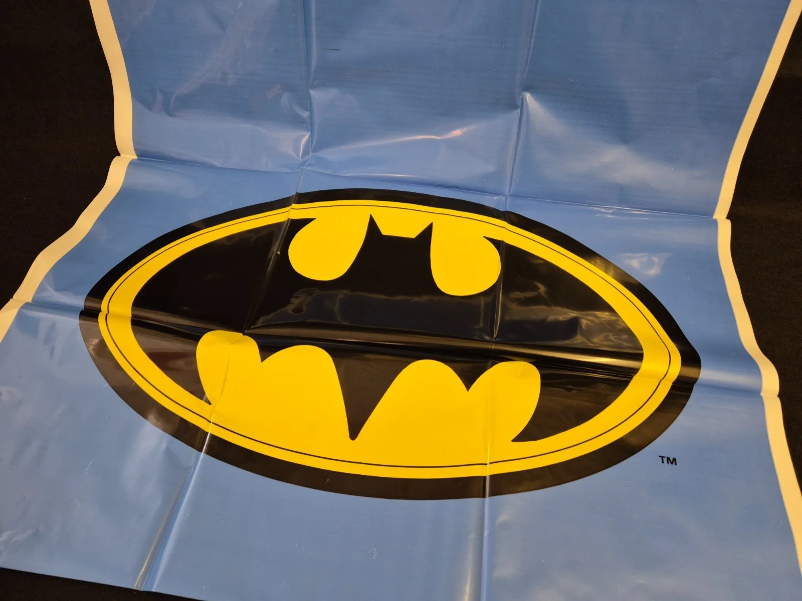 Original Vintage 1989 BATMAN Movie Large Door Banner Reusable Polythene BATCAVE, изображение 4
