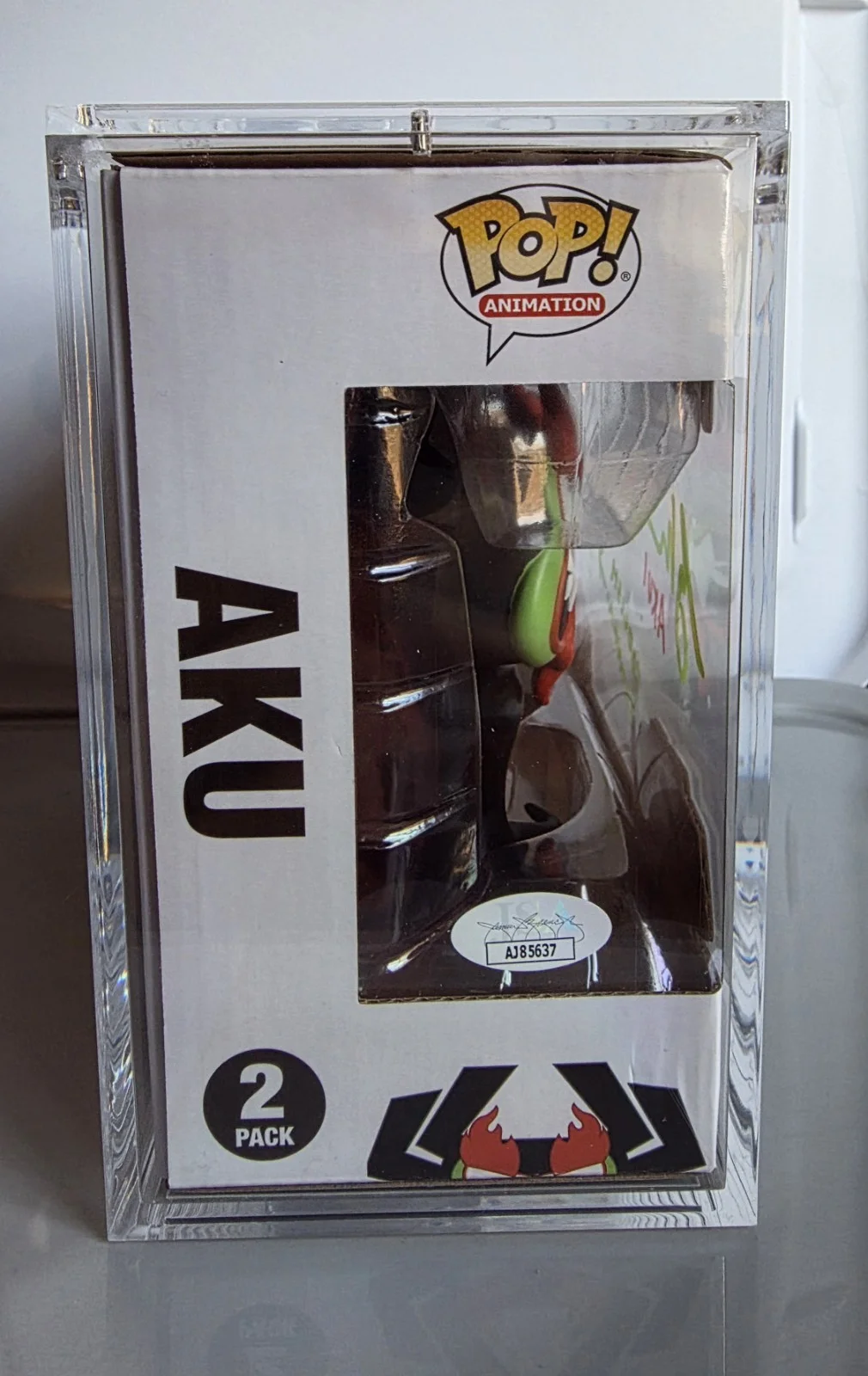 Aku — Funko Pop Aku & Samurai Jack 2 Pack Autographed Vinyl Figures JSA Authenticated, image 3