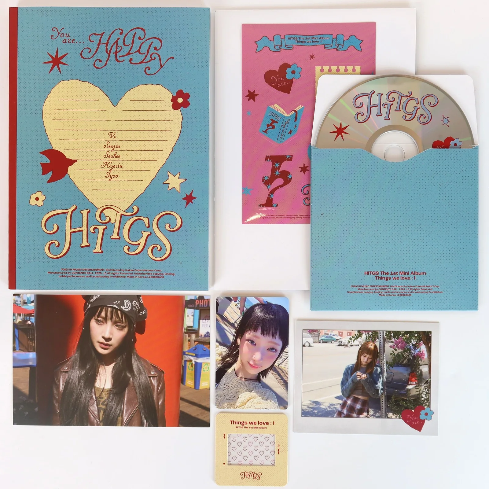 HITGS - Things We Love: I [You Are Ver.]1st Mini Album Signed CD Promo 2025, изображение 2