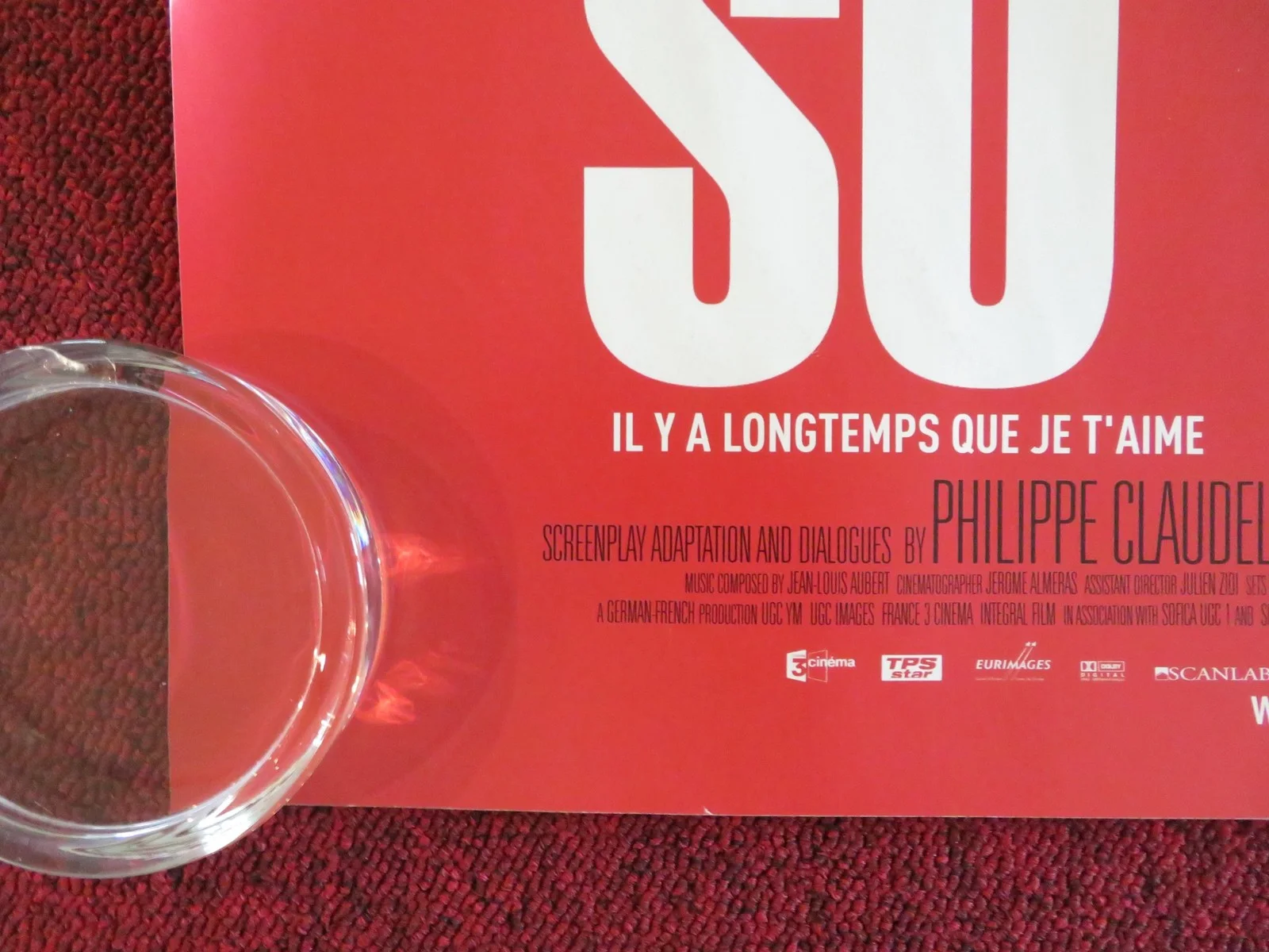 I'VE LOVED YOU SO LONG UK QUAD ROLLED POSTER KRISTIN SCOTT THOMAS 2008, изображение 4