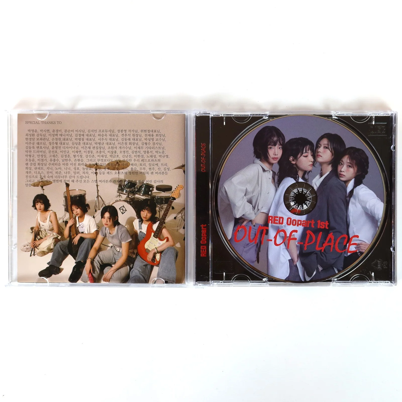 Red Oopart - Out-Of-Place 1st Mini Album Signed Autographed CD Promo 2025, изображение 2