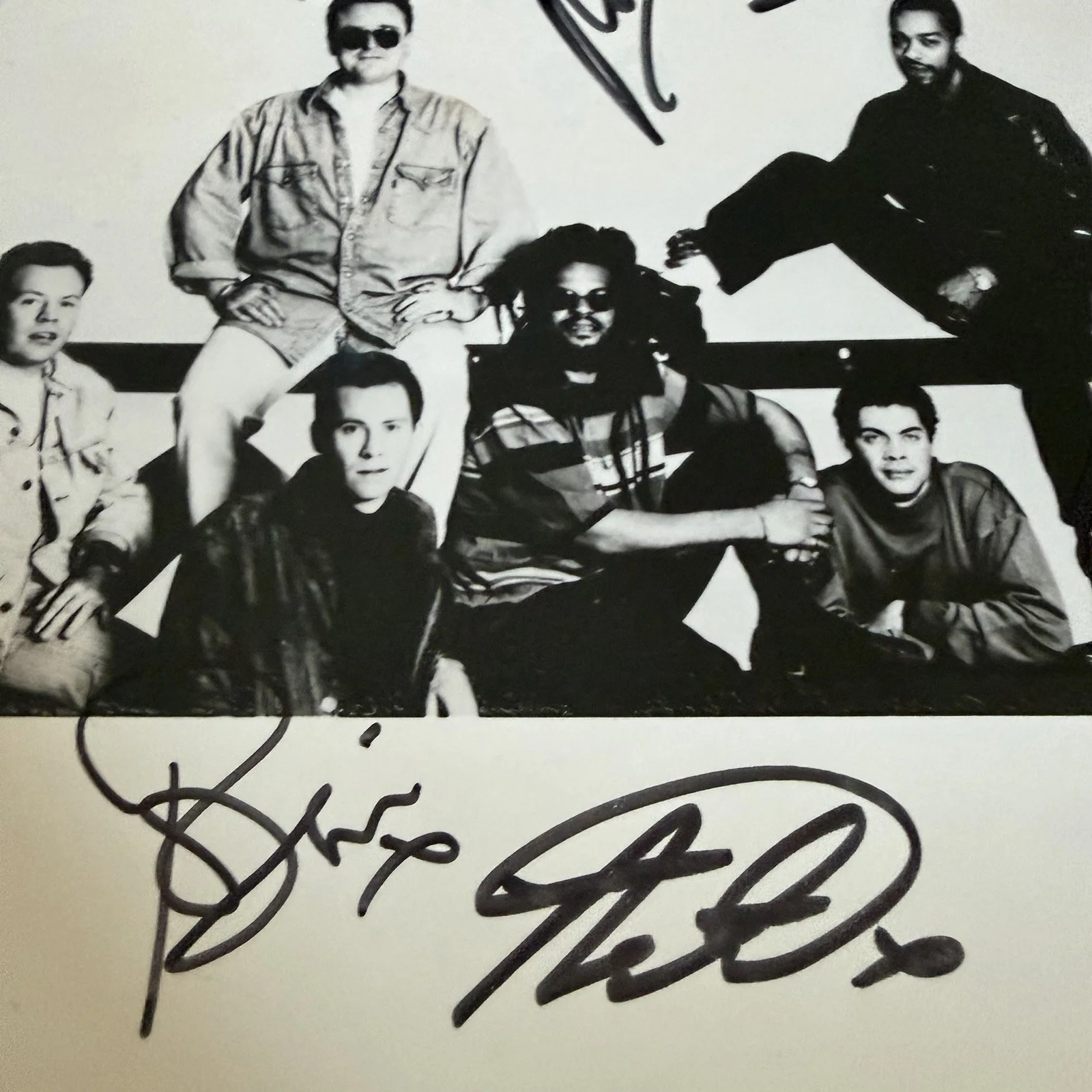UB40 Signed Promo Photo 8x10 1993 Virgin Records Autographed Band, image 3