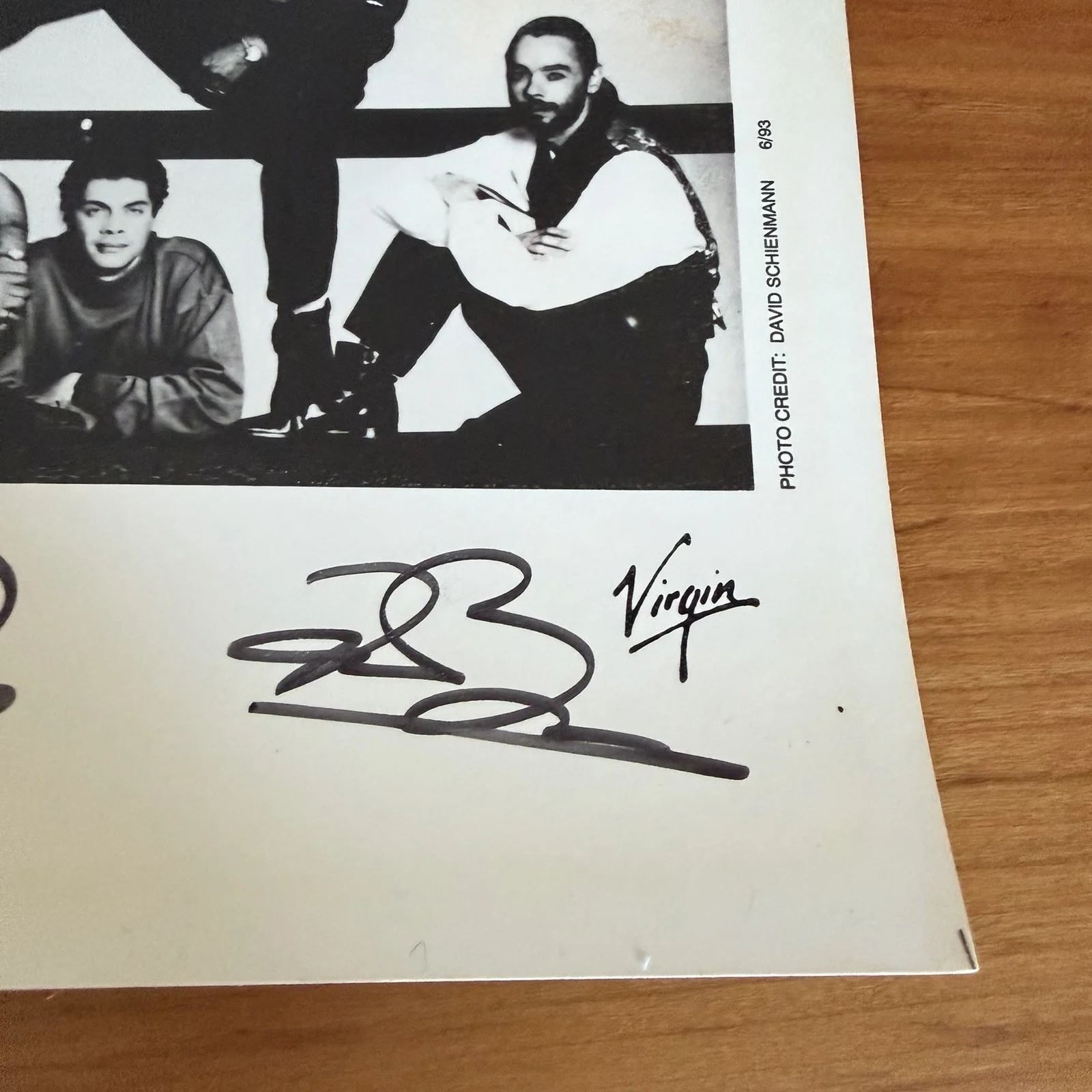 UB40 Signed Promo Photo 8x10 1993 Virgin Records Autographed Band, image 4