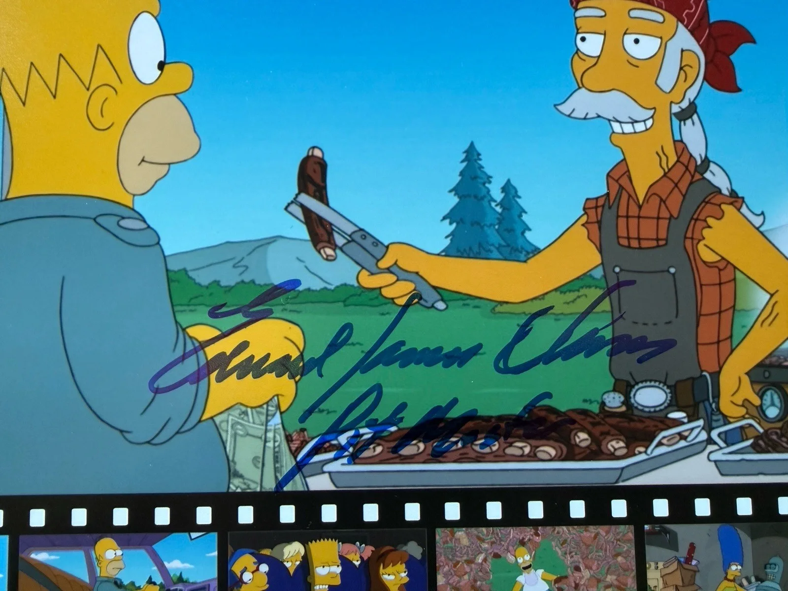 Edward James Olmos — Edward James Olmos SIGNED The Simpsons 8x10 Photo EXACT PROOF JSA COA A, изображение 2
