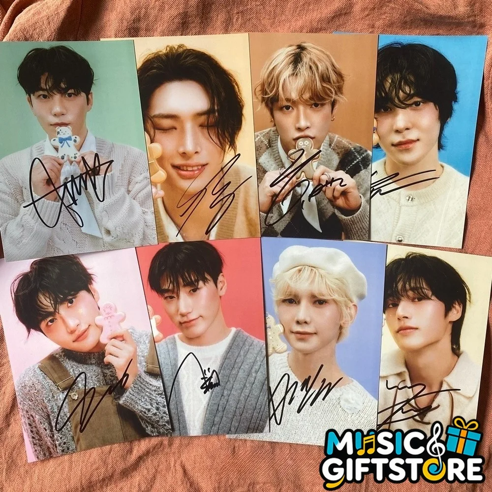 ATEEZ ateez Autographed Group Photo 4*6 K-POP Collection Gifts 2026A #MUGS, image 2