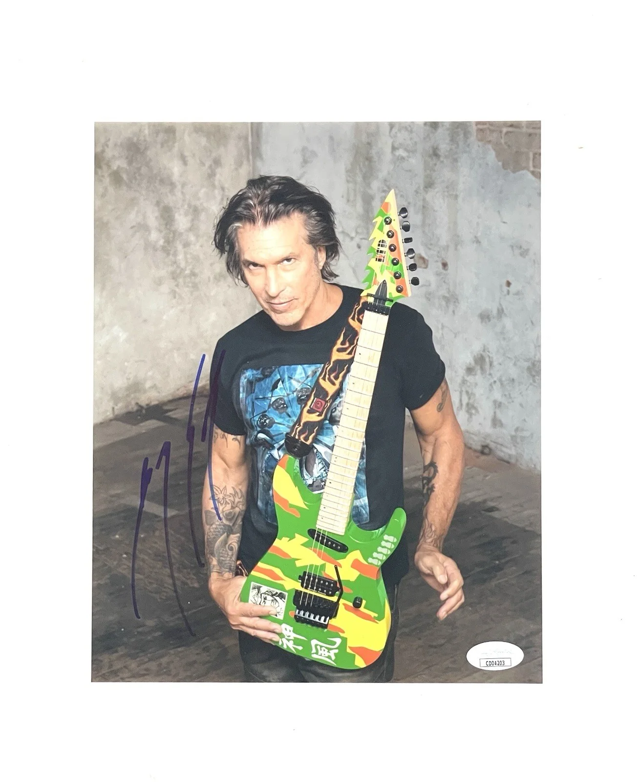 George Lynch Signed 8x10 Photo Live Studio Dokken Lynch Mob JSA Guitar Legend, image 2