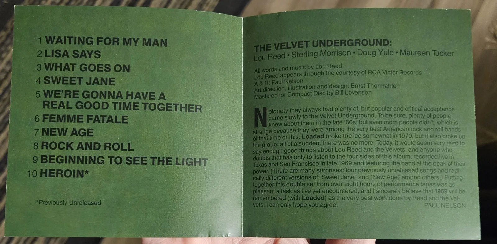 Moe Tucker Velvet Underground Autographed Cd, image 5