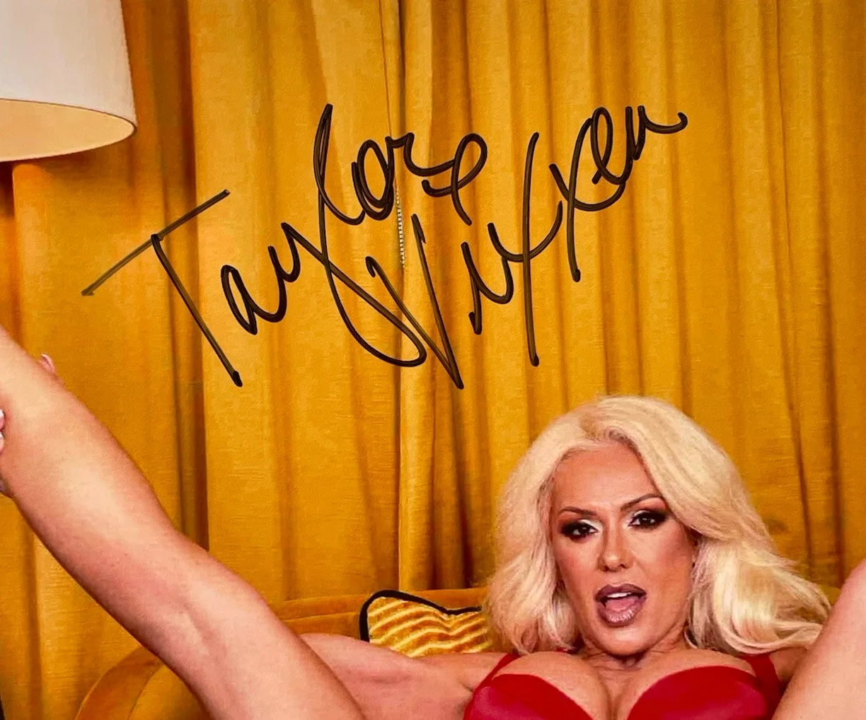 Taylor Vixxen — Taylor Vixxen hand signed authentic 8x10 photo Adult star, изображение 2