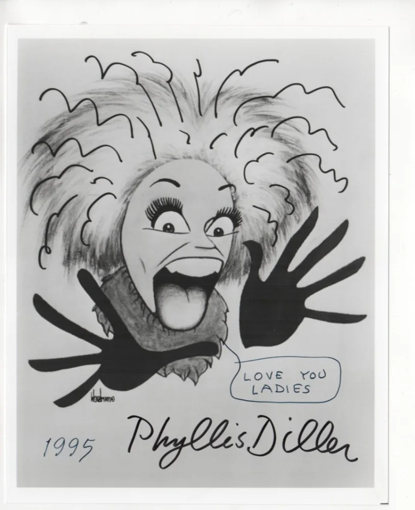 Phyllis Diller — Phyllis Diller lot 2 Signed Photos "LOVE YOU LADIES+ 1995" RIP 2012, image 3