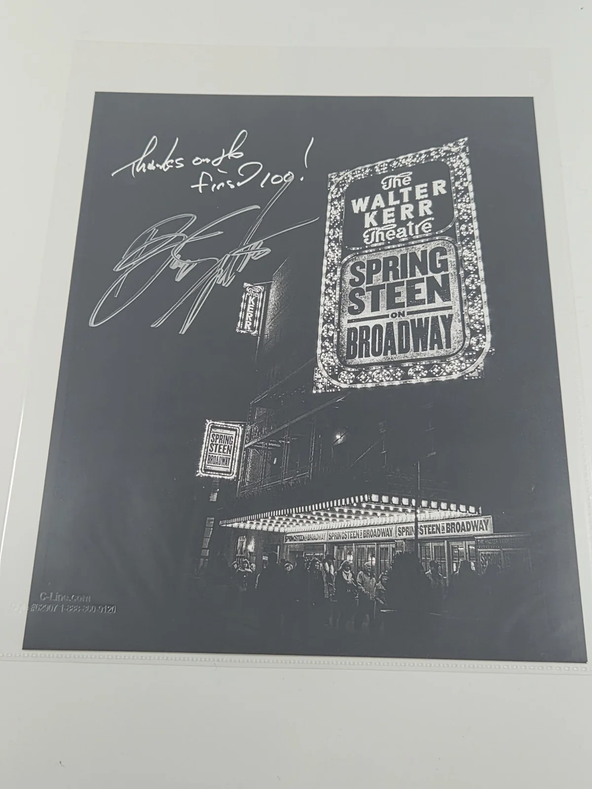 Bruce Springsteen Autographed Photo Broadway Theatre 2018 Staff Gift Ltd to 100, изображение 4