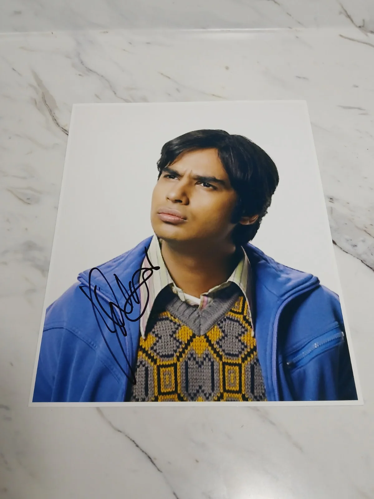 Kunal Nayyar — Kunal Nayyar Autographed 8"x10" Photo Big Bang Theory "Raj", image 2
