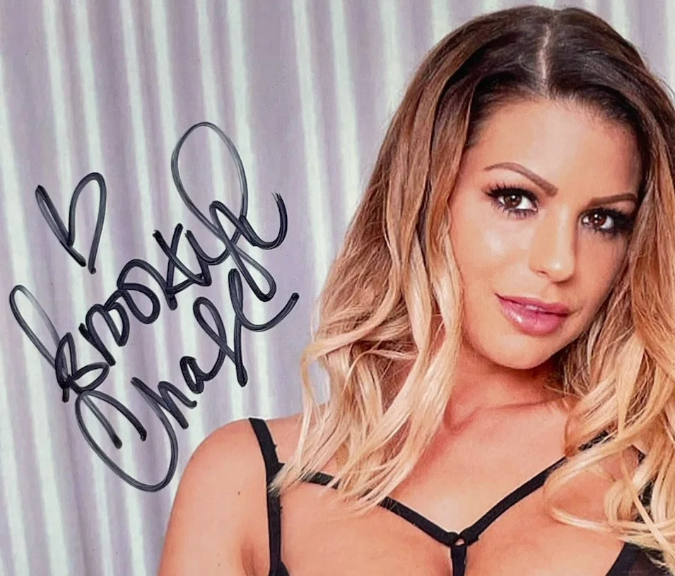 Brooklyn Chase — Brooklyn Chase hand signed 8x10 photo Adult star, изображение 2